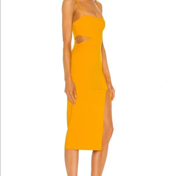 H:Ours Haydon Dress in Canary Yellow-NWT-Size Small-Sold at Revolve - Picture 2 of 7